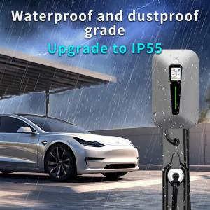 Type1 And Type2 RFID LCD Screen Wall EV Charger For All EV Cars