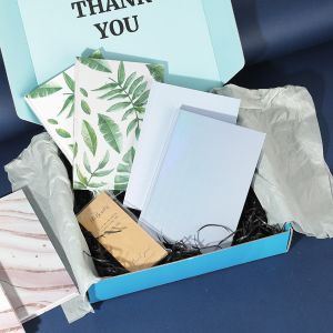 China カスタム Eコマース メールボックス セット ありがとうカード ティッシュペーパー ステッカー リサイクル可能 wholesale