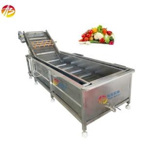 China 3000*1160*1400mm Advantage Save Water Bubble Washing Machine for Vegetables and Fruits supplier