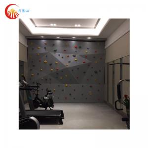 China Indoor Artificial Childrens Rock Climbing Wall Anti Static For Trampoline Park supplier