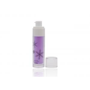 50ml Frosted Purple Cream Spray Bottle Half Cap With Black Silk Screen Printing