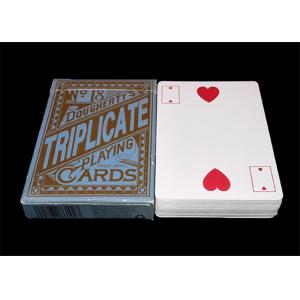 China Texas Hold'em Customized Plastic Poker Playing Cards , Big Index Waterproof Playing Cards supplier