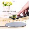 Smart Round Desktop Wireless Phone Charging Pad / Wireless Charger Qi Standard