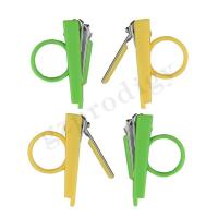 China Professional Baby Nail Clippers Green Color Steel Fashion Nail Part Cutter Health Care Kit on sale