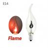 C35 3w E14 Led Flame Light Bulb That Look Like Flames 1400-1600 K Ce Rohs
