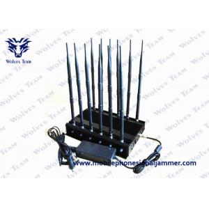 China GSM CDMA High Power Signal Blocker , 12 Band Cell Phone Signal Jammer wholesale