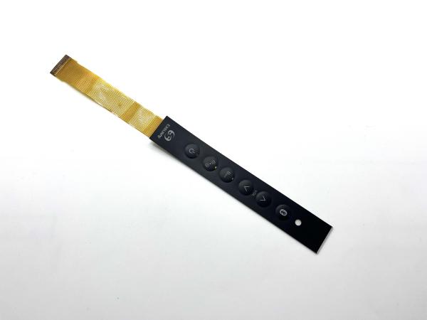 Texture Coating 1x3 FPC Membrane Switch Chemicals Resistant With Perimeter Emboss All Keys