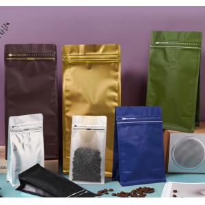 China Arrivals 8 Side Aluminum Foil Coffee Bag With Valve And Zipper Top supplier
