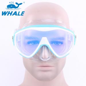 China Tempered Anti Fog Lens Glasses Silicone Diving Mask , Underwater Diving Mask supplier