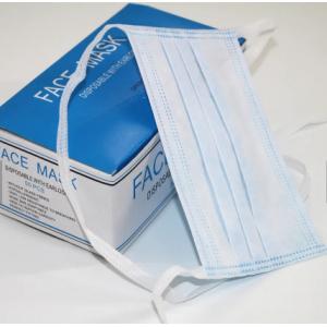 Anti Dust Anti Droplets Disposable Surgical Mask , 3 Ply Face Mask With Ties