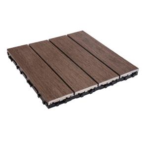 China DIY Outdoor PVC Decking Co-extruded WPC Square Pool Deck Tiles for Plastic-Based Design supplier