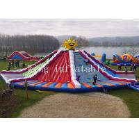 China Colorful Quadruple Stitching Inflatable Outdoor Water Slide For Kids Adults on sale