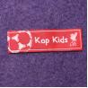 China Garment Woven Apparel Personalized Sewing Labels 100% Polyester Fabric wholesale