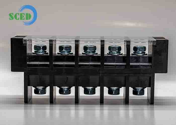 China 150A PBT Power Terminal Bloco Conector Perforação Pitch 27.0mm M8 parafuso supplier