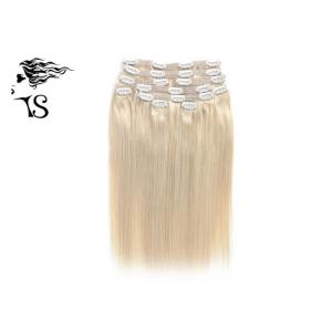 China Golden Blonde Clip in Human Hair Extensions with 100% Remy Human Hair supplier