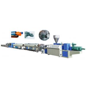 50HZ Double Screw Flexible Pvc Pipe Manufacturing Plant / Plastic Pipe Extrusion Machine