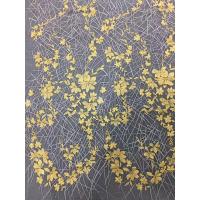 China Bridal Embroidered Tulle Fabric / Mesh Lace Fabric With Colorful Flowers 100% Polyester on sale