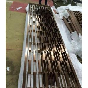 China 201 stainless steel pipe welded wall panels Foshan factory wholesale price screen divider supplier