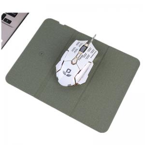 Foldable Leather Fast Charging Mouse Pad , Ultralight Keyboard Mat For Desk