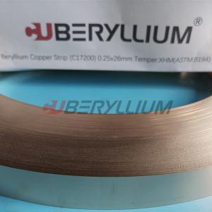 BeCu Beryllium Copper Strip UNS C17200 0.25x25.4 For Spring Clip And Contact