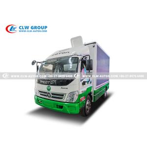 Foton LHD LED Advertising Mobile E-Poster Browsing Screen Truck