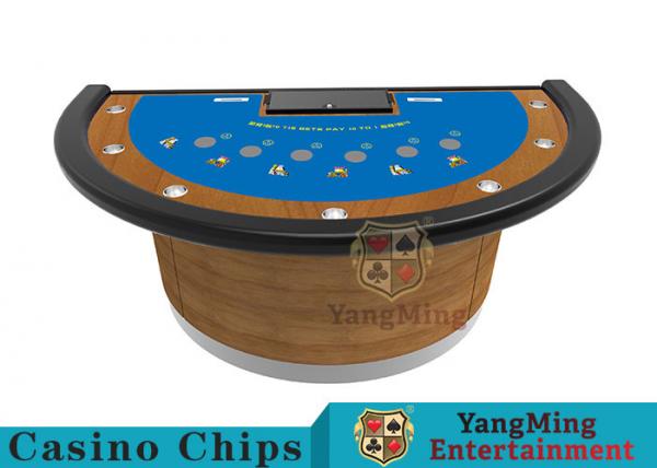 Semicircular Design Black Jack Poker Table Standard Casino Game Table Can Be