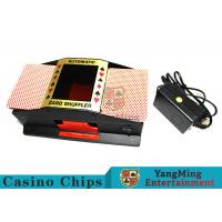 China Black Color Durable Mechanical Card Shuffler Humane Design With Metal Materials on sale