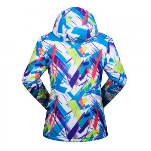 100% nylon2018 new Fashion Printing Bright Color Ladies Jacket Winter Ski  Workout Jackets Ski Jacket (size:s-xxl)