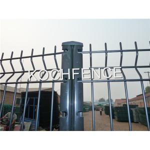 PVC Coated Outdoor Wire Fence , Low Carbon Steel Wire Welded Garden Fence