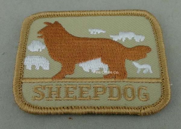 Eco Friendly Custom Embroidery Patches with Polyester yarn / Cotton Yarn