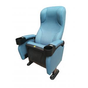 China Front Row Movie Theater Seats , Plastic  Theater Seating Furniture Floor Mounted supplier