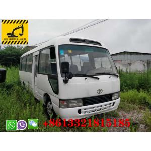 China Used Toyota Coaster Bus  For Sale  New Arrival 23-30 Passengers White Bus Good Condition  Diesel Fuel supplier