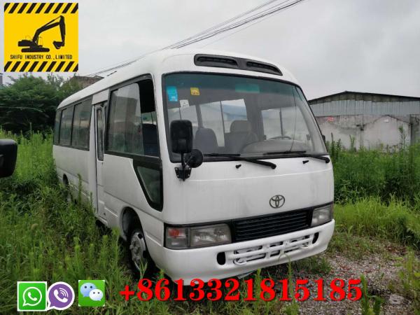 Used Toyota Coaster Bus For Sale New Arrival 23-30 Passengers White Bus Good