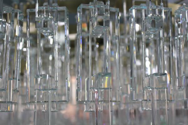 Modern Marignan Tiered Rectangular Chandelier 152cm Flawless Brass Finish Crystal 120.2 Kg