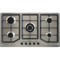China Super Flame Home Gas Stove , Five Burner Gas Cooker AC / Battery Ignition Type on sale