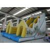 Snow Mountain Big Inflatable Water Slides , Amusement Park Commercial Grade