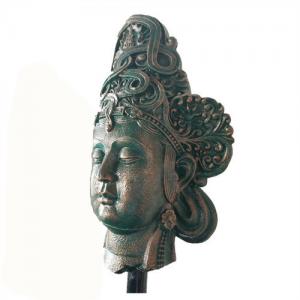 China Buddha Head Bronze Garden Statues Indoor Decorative Customized supplier