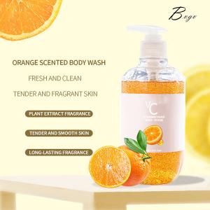 Citrus Apricot Body Wash Cleanser Organic Ingredients Anti Bacterial Shower Gel
