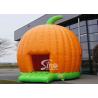 China Halloween Pumpkin Inflatable Bounce Houses For Kids Party Outdoor Use wholesale