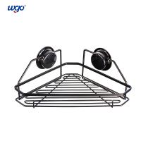 China Black Oxidized Suction Cup Bathroom Corner Shelf Rust Free Stainless Steel on sale