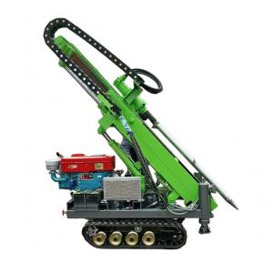 Rubber Crawler Mounted Solar Pile Driver 30HP Diesel Engine 30m Piling Depth