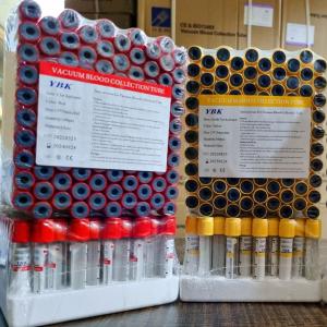 Vacuum Blood Sample Collection Tubes with Red Yellow Green Blue Black Purple Color