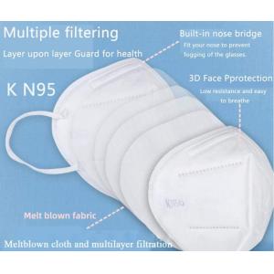 China Ffp2 Pm2.5 Kn95 Face Mask Folding Respirator 4 Layer Disposable Medical supplier