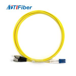 2m Singlemode Duplex Fiber Optic Patch Cord 9 / 125u FC/UPC To LC/UPC