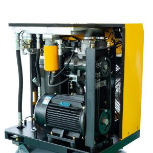 China Air Cooling 5.5kw 7.5 HP Belt Drive Screw Oil Injected Rotary Compressor supplier