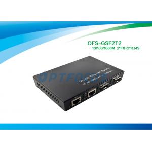 China Interruptor 10 de Gigabit Ethernet de 2 portos/100mbps supplier