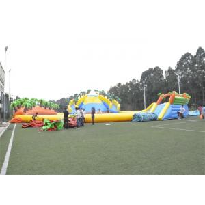China Waterproof Commercial Water Inflatable Theme Park With Plato PVC Tarpaulin wholesale