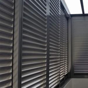 Anti Theft Outdoor Aluminum Sun Shade Louvres Windproof Customized Size