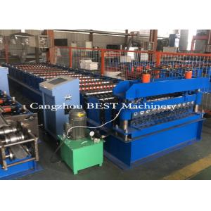 China Cold Steel Automatic Roll Forming Machine For Corrugated Roofing Panel PLC Control supplier