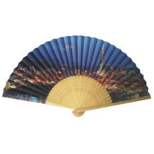 Vintage Chinese Folding Hand Fan Decorative Painted For Wedding Birthday Party